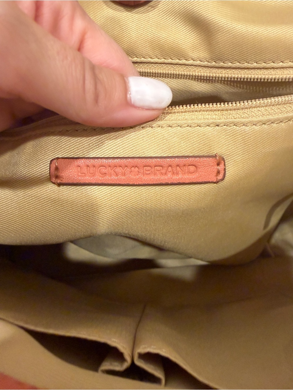 Lucky Brand Two-Piece Leather Tote & Hobo Bag Bundle - Rust and Tan - Picture 14 of 14